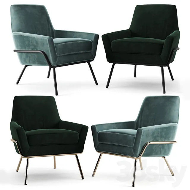 Armchair Deephouse Amsterdam 3DS Max Model