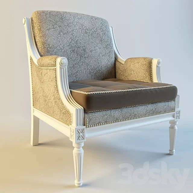 Armchair DIALMA BROWN MOBILI DB001853 3DS Max Model