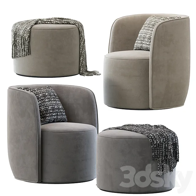 Armchair Ditre Italia Chloé 3ds Max