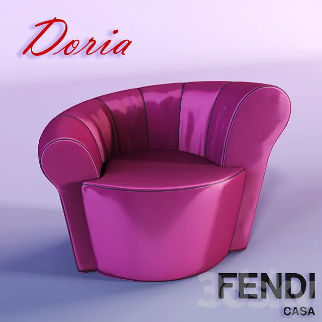 Armchair Doria Fendi Casa 3ds Max