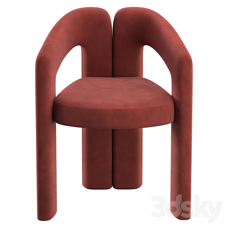 Armchair Dudet by Cassina 3DS Max