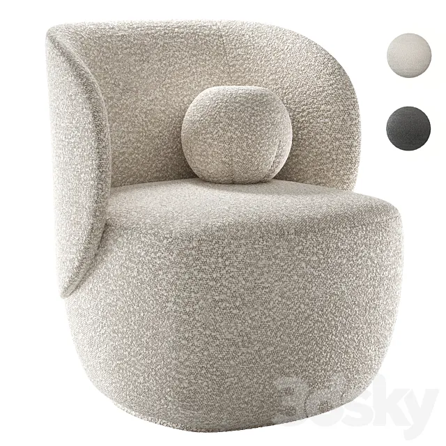 Armchair Ellipse E5.1 3DS Max Model