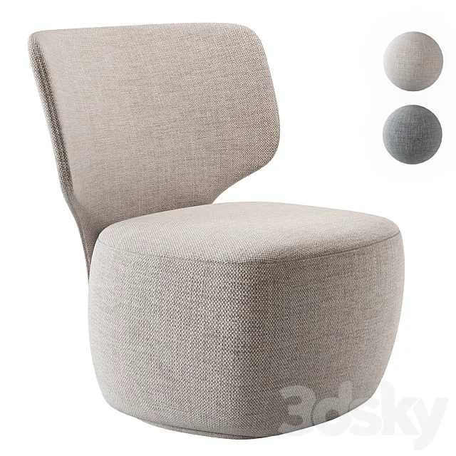 Armchair Ellipse E5.2 3ds Max