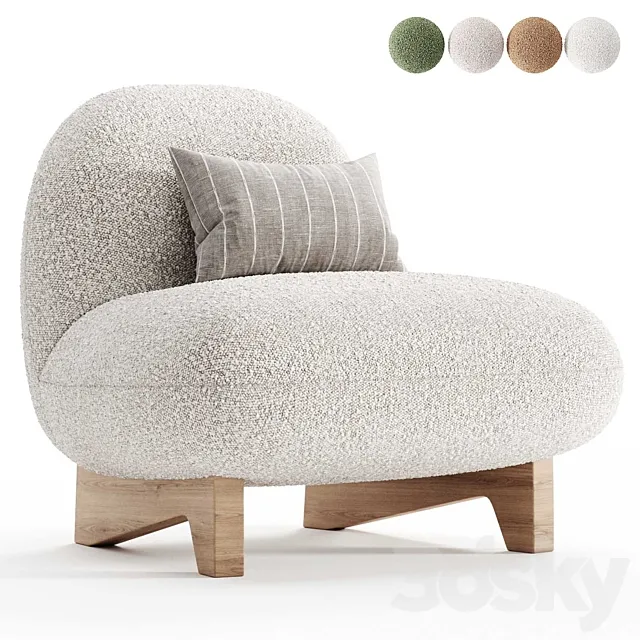 Armchair Elvit Cozy Ivory from divan.ru 3ds Max