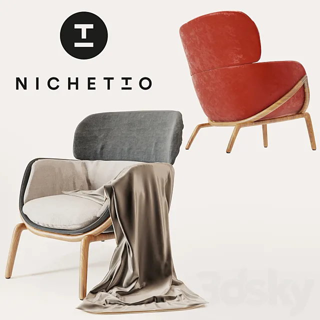 Armchair ELYSIA LOUNGE by Nichetto 3DSMax File