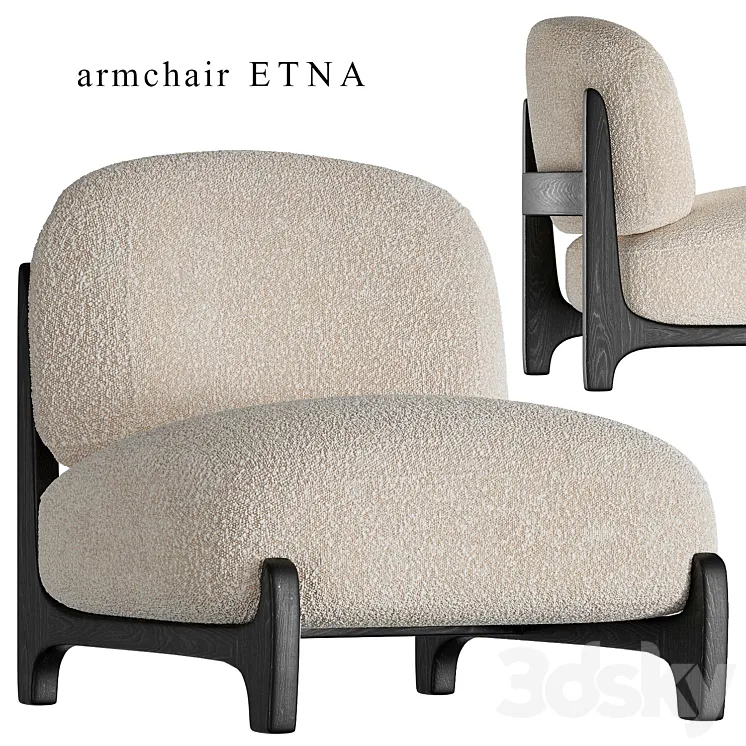 Armchair ETNA by Corner design 3DS Max Model