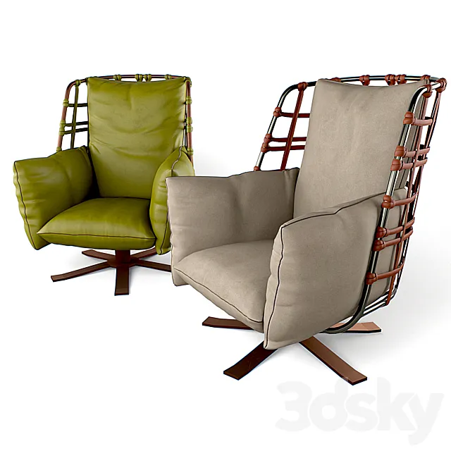 Armchair factory GAMMA collection DANDY HOME COCOON 3DS Max Model