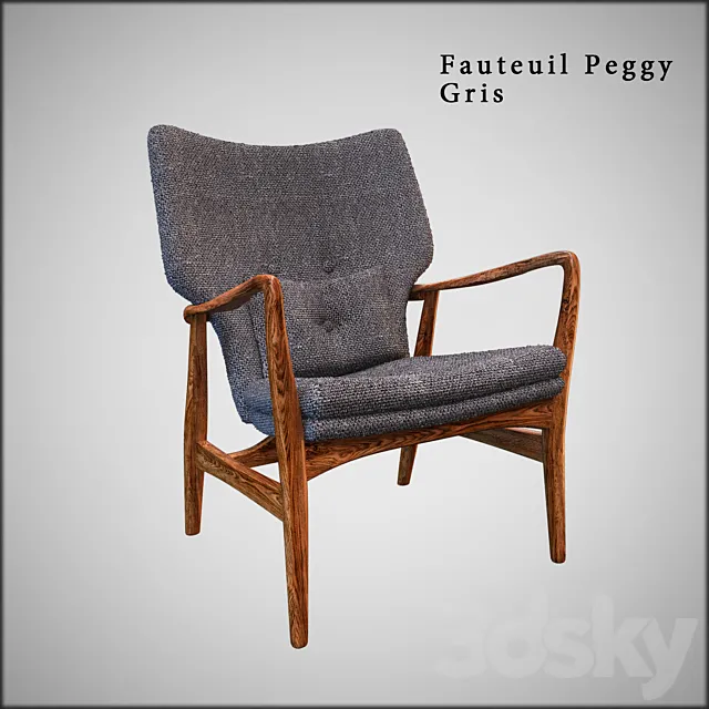 Armchair Fauteuil Peggy 3DSMax File