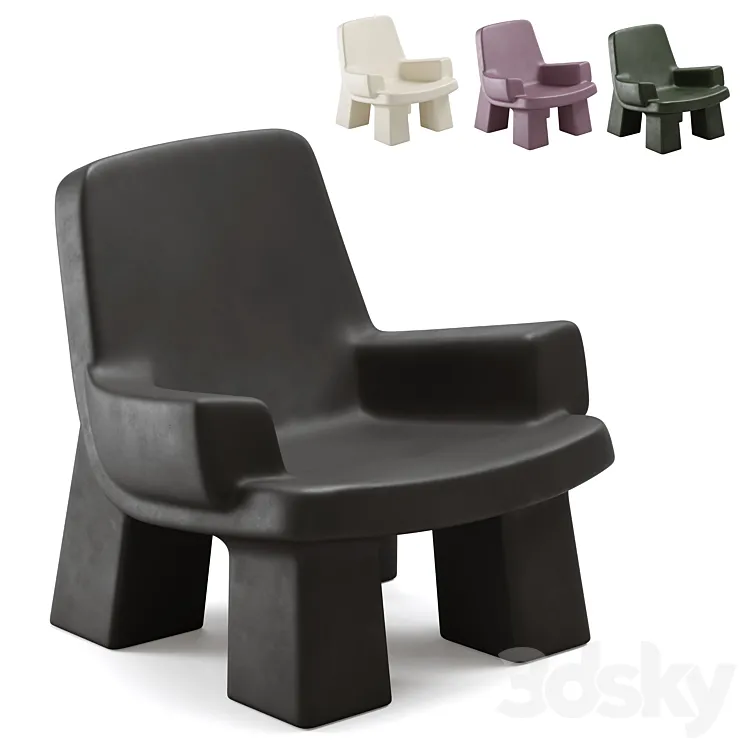 Armchair Faye Toogood Fudge Chair 3DS Max