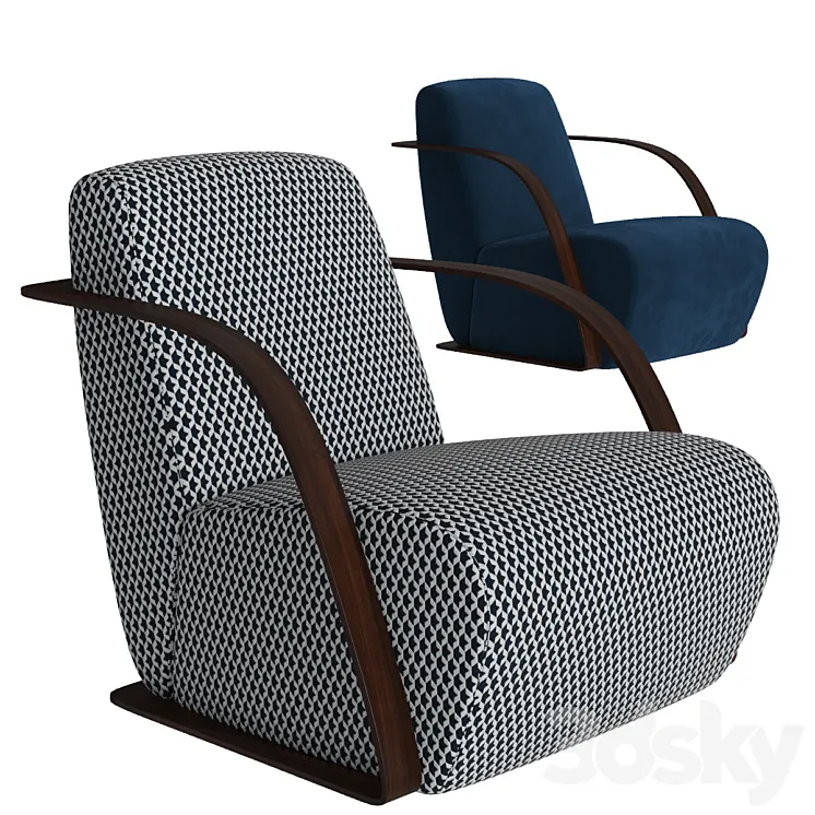 Armchair FENDY Gilda 3DS Max