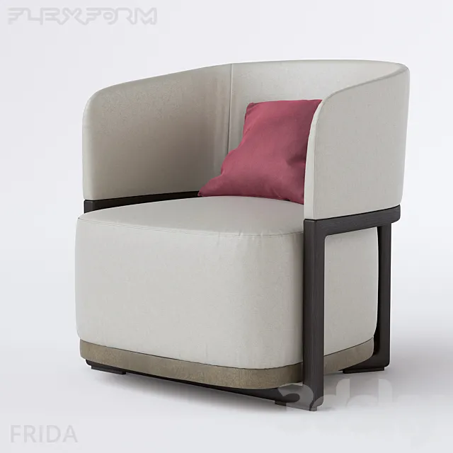 Armchair Flexform Frida 3DSMax File
