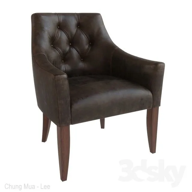 Armchair for upholstery with a pivot Artu BL 3310 3dsMax Model