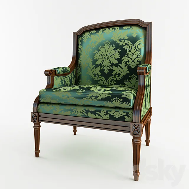 Armchair FRANCESCO MOLON 3DS Max Model