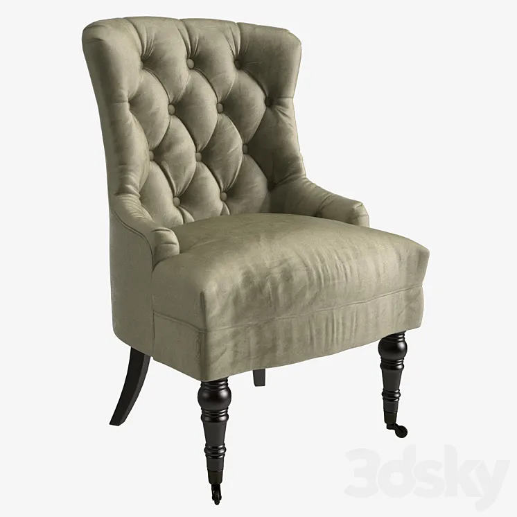 Armchair Garda Decor armchair_h98xw63xl60_art PJC098-PJ842 3DS Max