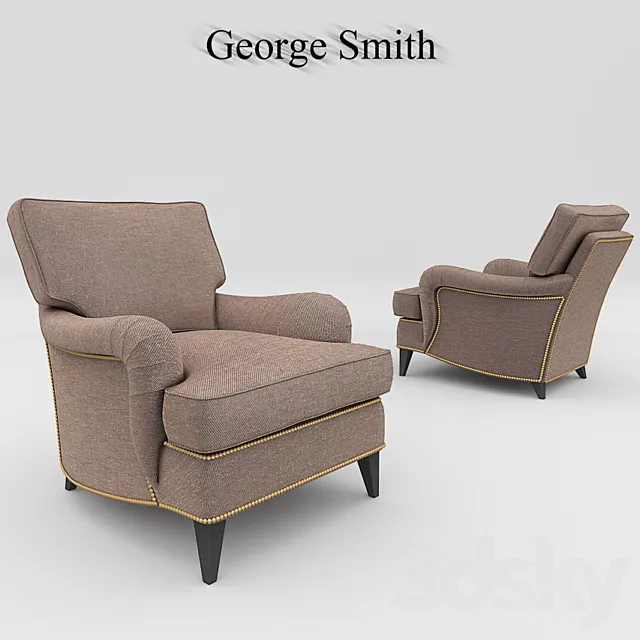 Armchair George Smith 3DS Max Model