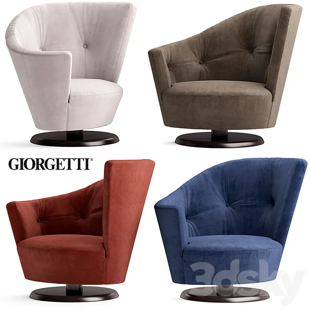 Armchair giorgetti arabella 3ds Max