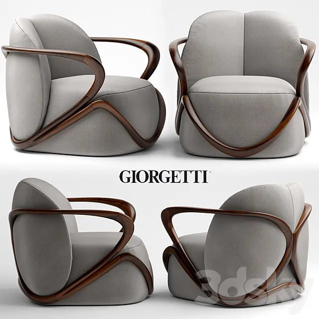 Armchair Giorgetti Hug 3DS Max Model