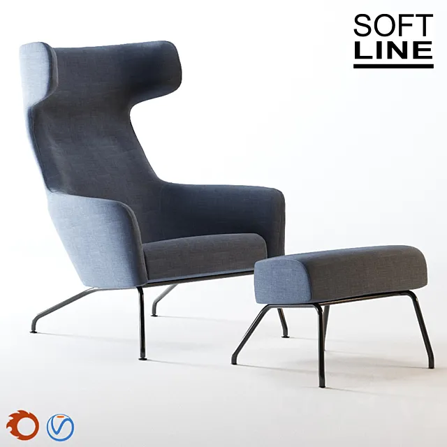 Armchair Havana from Soft Line 3ds Max