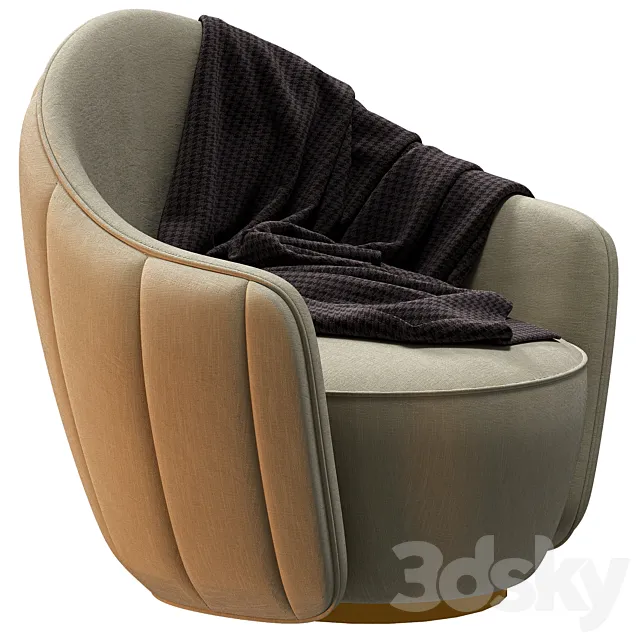 Armchair Hermes 3DS Max Model