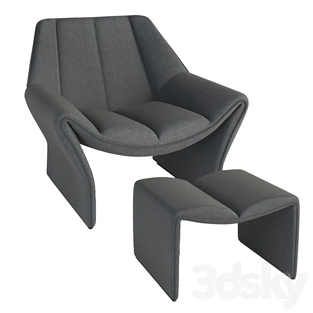 Armchair Hirundo Busnelli 3ds Max