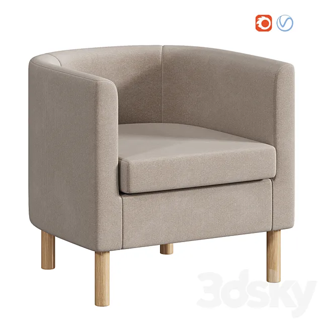 Armchair Hoff Agata beige 3ds Max