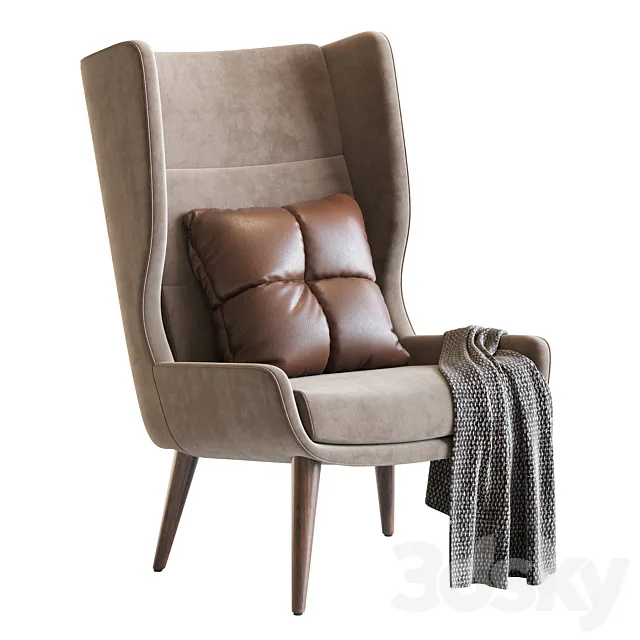 Armchair hush 3ds Max