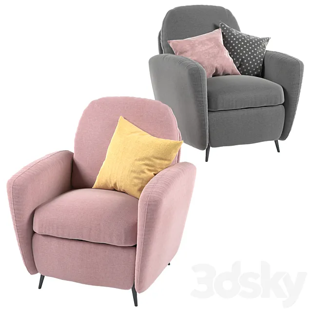Armchair Ikea ekolsund 3DS Max Model