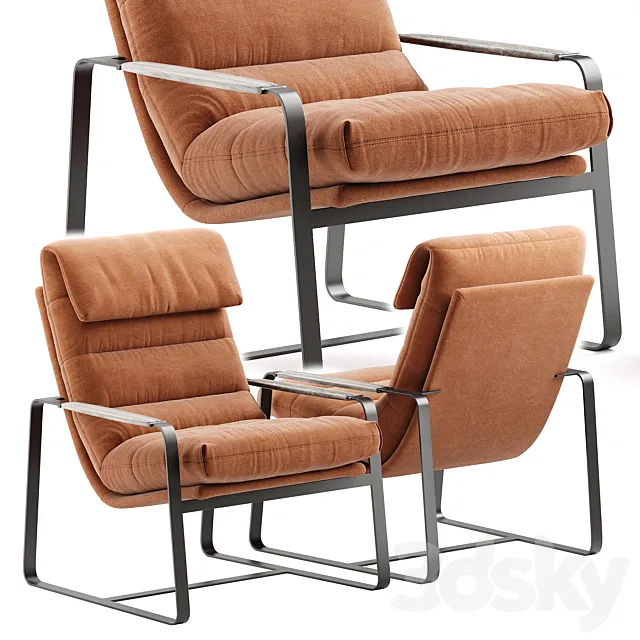 Armchair Indra LX665 Leolux 3DS Max Model
