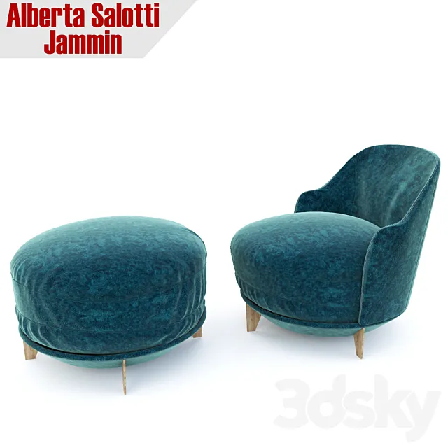 Armchair Jammin by Alberta Salotti. 3ds Max