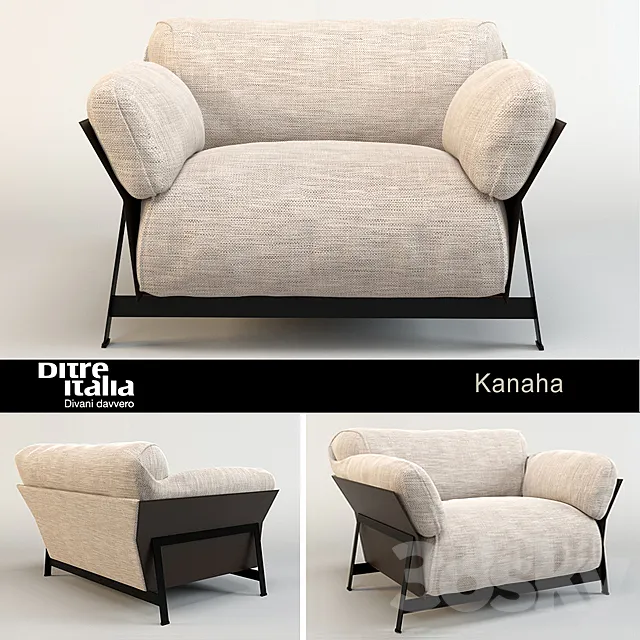 Armchair Kanaha _ Ditre Italia 3DS Max Model