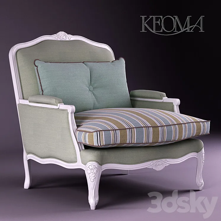 Armchair Keoma Chinook 3DS Max