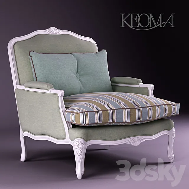 Armchair Keoma Chinook 3DS Max Model