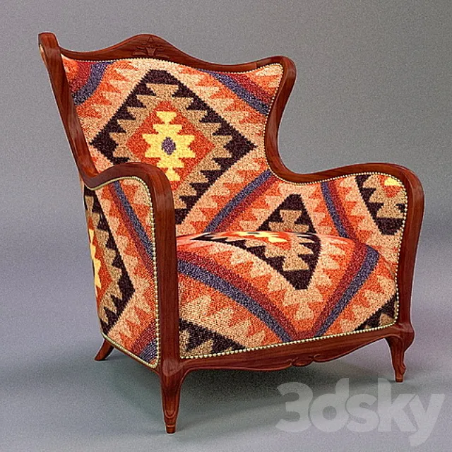 Armchair-kilim 3DS Max Model