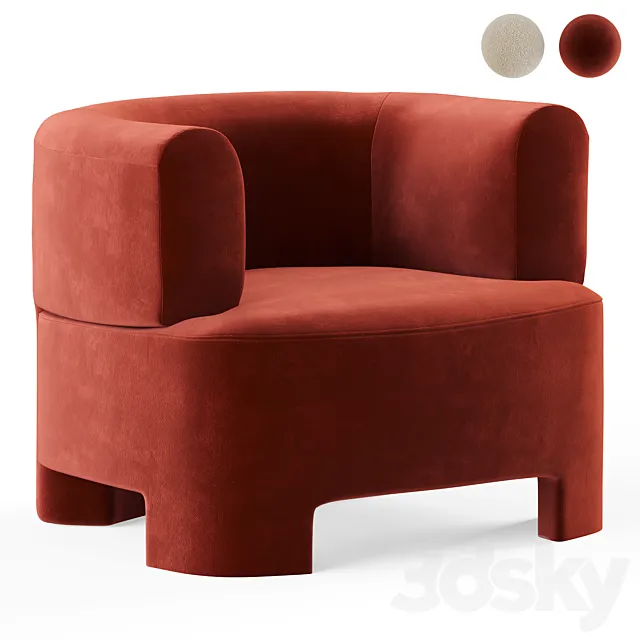Armchair La Redoute Darrel 3ds Max