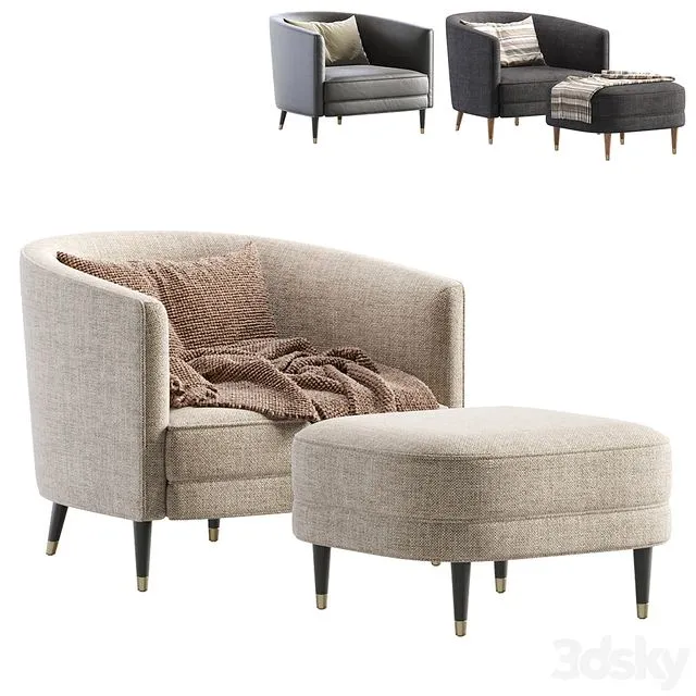 Armchair LAKEWOOD by Cazarina Interiors 3dsMax Model