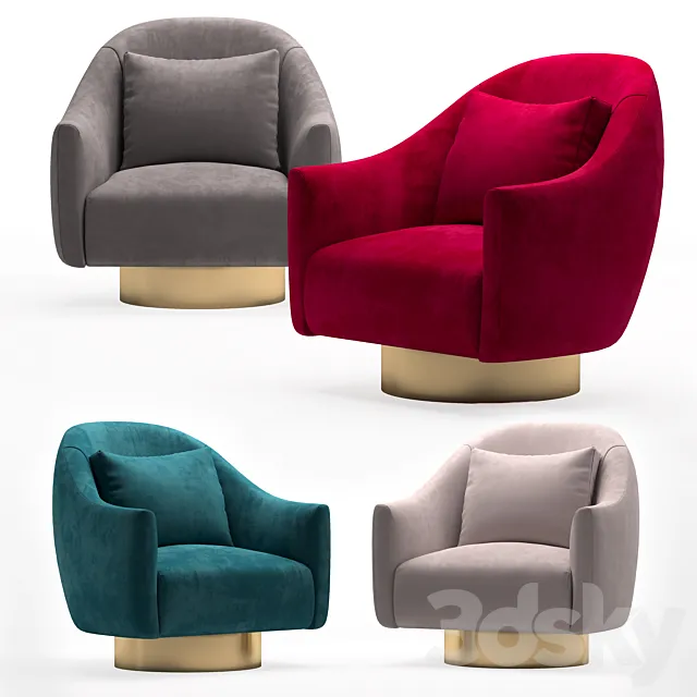 Armchair Laskasas Donald 3ds Max