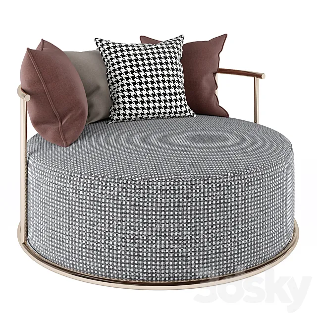 Armchair LeHome – S105 3ds Max