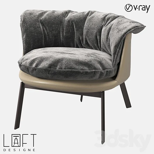 Armchair LoftDesigne 36555 model 3ds Max