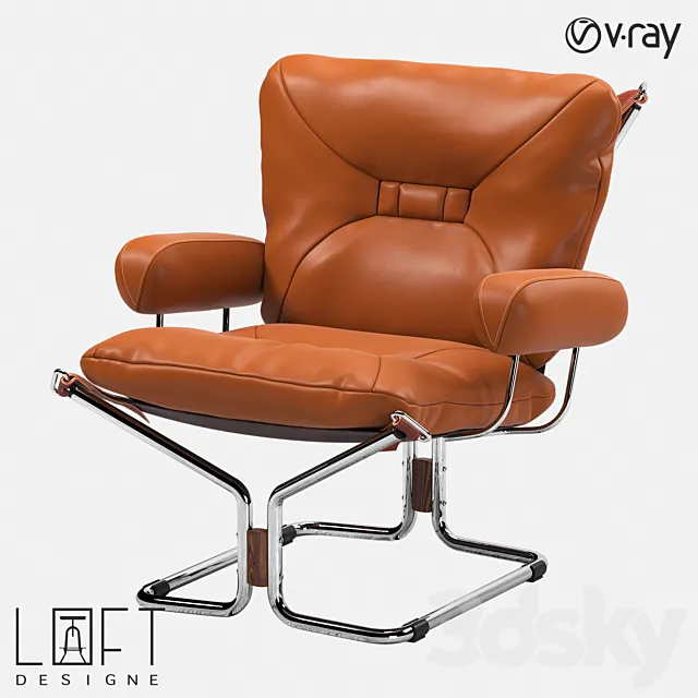 Armchair LoftDesigne 36980 model 3DS Max Model
