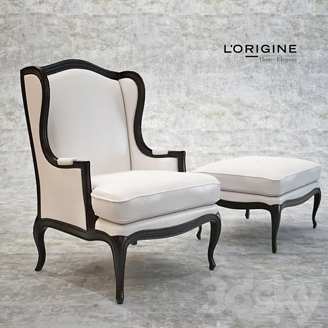 Armchair L’Origine APRL 127 3ds Max