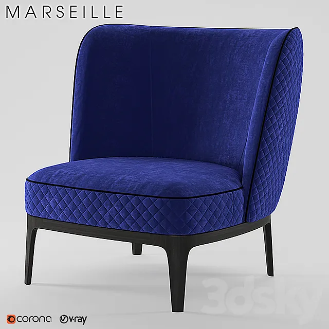 Armchair Marcel Aesthetics 3ds Max