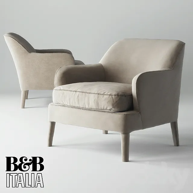 Armchair MAXAlTO B&B Italia FEBO 3DSMax File