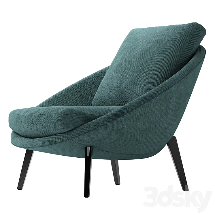 armchair Minotti Lido 2021 collection 3DS Max