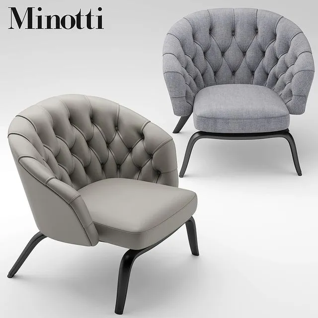 Armchair Minotti winston 3dsMax Model