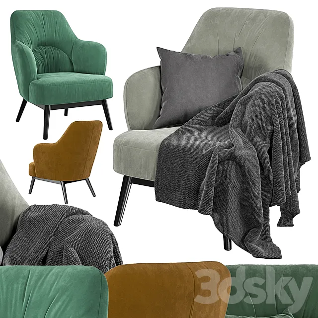 Armchair Mirage 3DS Max Model