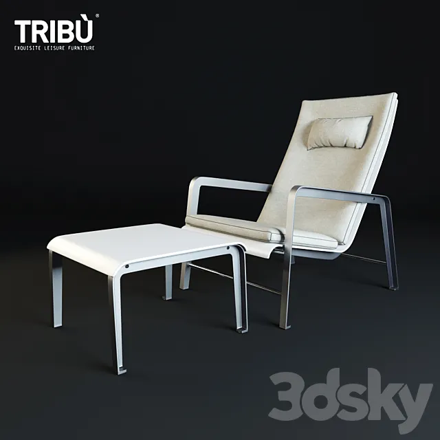 Armchair MIRTHE EASY CHAIR 3DS Max Model