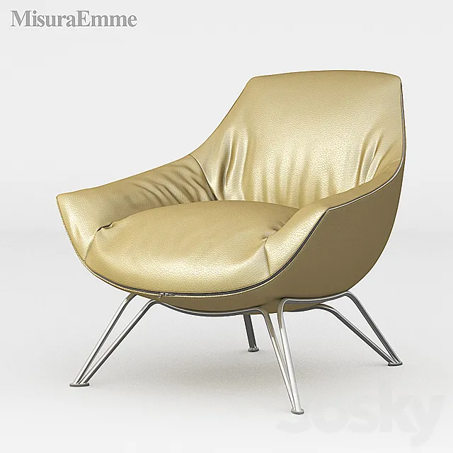 Armchair MisuraEmme Florentia 3DS Max Model