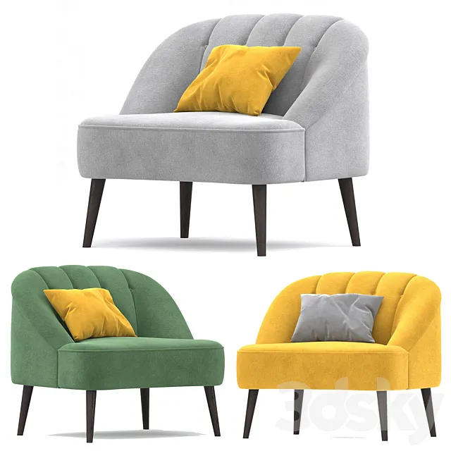 Armchair MONA 3ds Max
