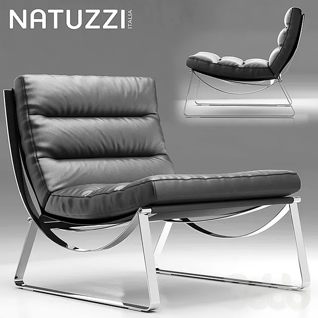 Armchair natuzzi Cammeo 3dsMax Model