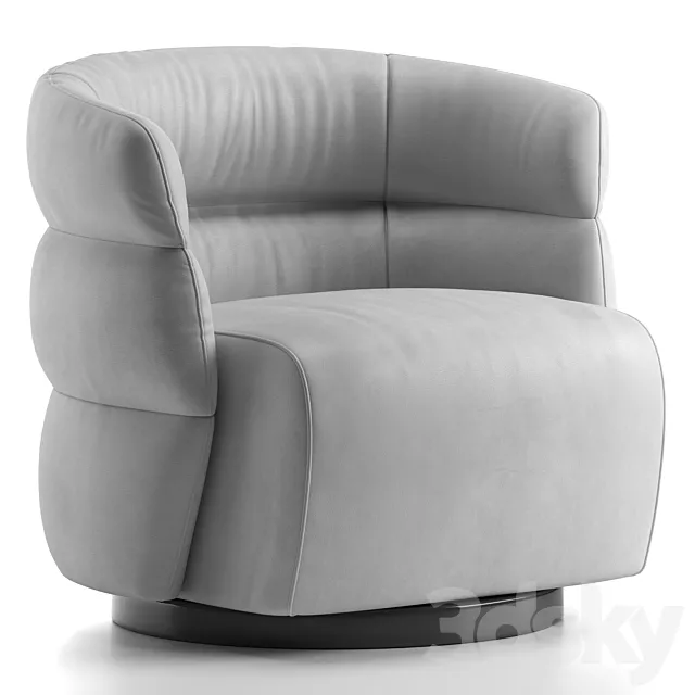 Armchair Natuzzi Couture 3ds Max